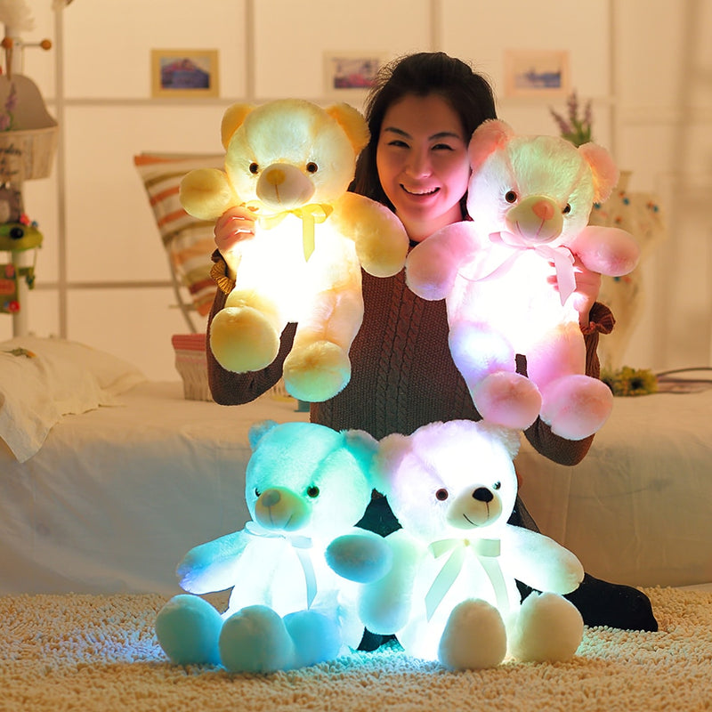 Urso de Pelúcia Com LED,Excelente Presente de Namorados ou Para Diversão das Crianças.