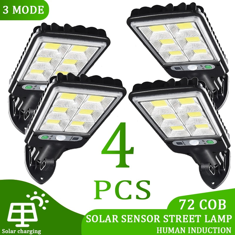 Luzes LED,Carregamento ao Ar Livre,IP65 à Prova D`Água,Com 3 Modo,Sensor De Movimento,Iluminação Sem Gastar Energia Elétrica,Luz da Energia Solar Para Clarear Seu Jardim.